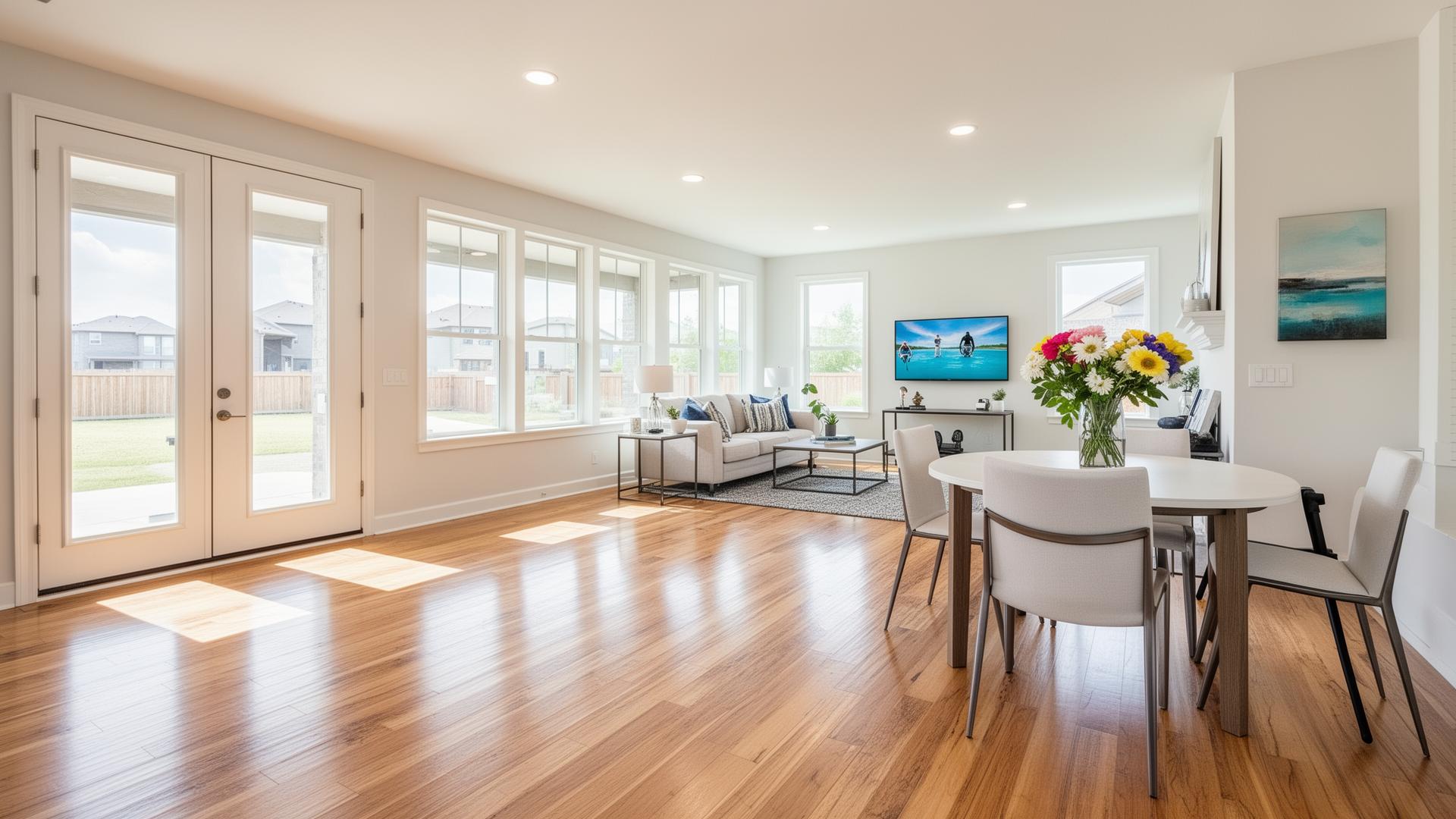 Sparkling clean Ardmore home with sunlit hardwood floors